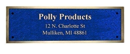 Bronze Plaque - 2.5 x 6 - Electric Blue-WEB