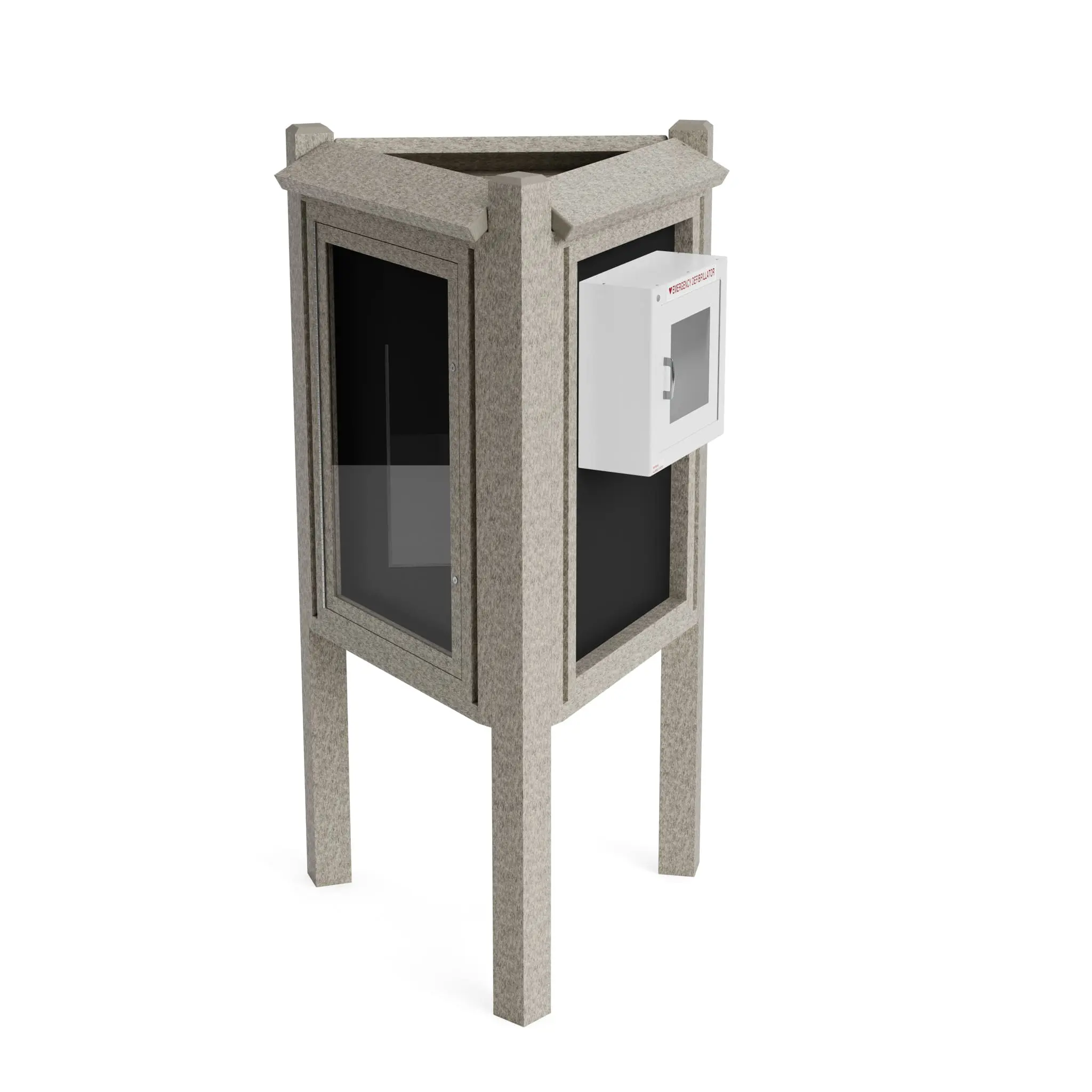 AEK6-WW-NEW-WEB.jpg AED & Emergency Kiosk Message Center - 1 Blank Side - Image 1